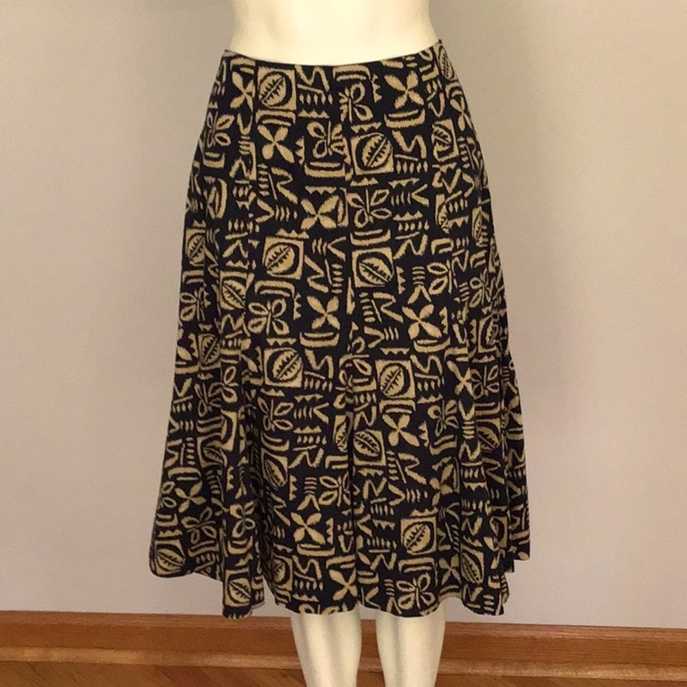 Jones New York Signature Black and Caramel Skirt - Picture 4 of 8